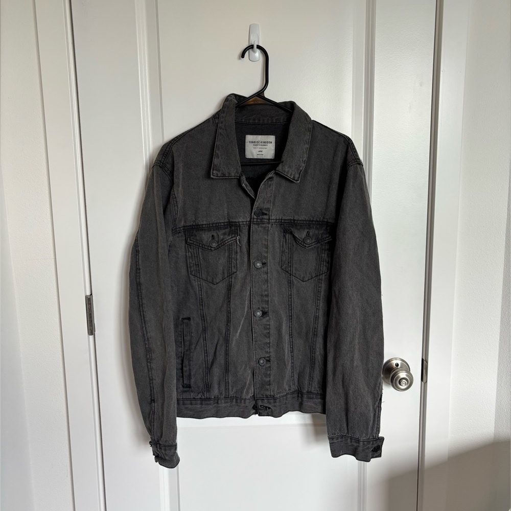 Sunrise Kingdom Denim Charcoal Black Gray Jacket